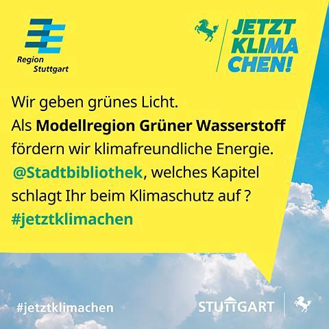 Plakat für das Klima: WRS nimmt an Nominierungs-Challenge der Stuttgarter Klimaschutzkampagne teil